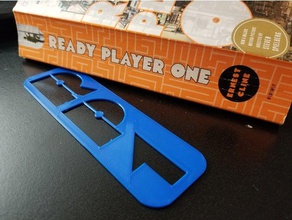 ready player one bookmark signs logos 3d print model - Mito3D