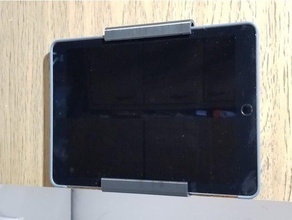 ipad pro tablet da montagem parede sólida estacionário 3d print model - Mito3D
