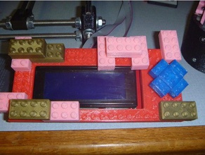 lego lcd faceplate 3d printer accessories 3d print model - Mito3D
