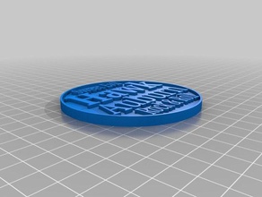 hawk auburn coin other coaster disc music puck 3d print model - Mito3D