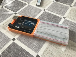 automation arduino breadboard holder electronics diy 3d print model - Mito3D