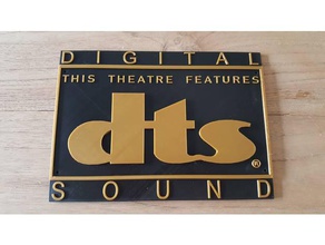 cinema dts sinal outros dolby placa 3d print model - Mito3D