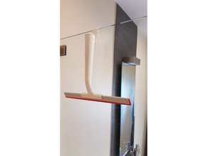 shower hook ikea squeegee bathroom accessories window 3d print model - Mito3D