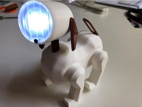 dog led lamp toy game accessories 3d printer night light reading robot 3d print model - Mito3D