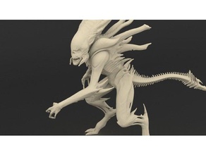 xenomorph cabeça esculturas alien de 3d print model - Mito3D