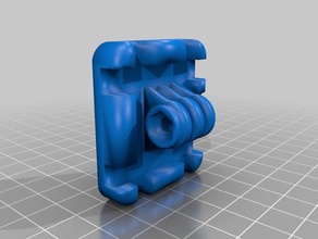 profil bas gopro zip tie mount de la caméra montage 3d print model - Mito3D