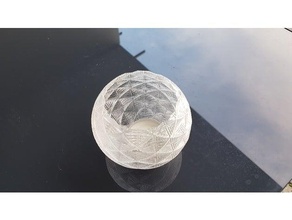 meine angepasste polygon-cup über generator Dekor Kerze Teelicht transparent vase-Modus 3d print model - Mito3D