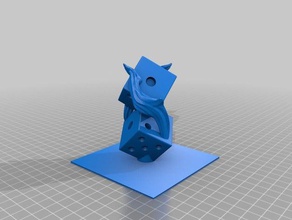 flaming dice gear shifter automotive shift knob 3d print model - Mito3D