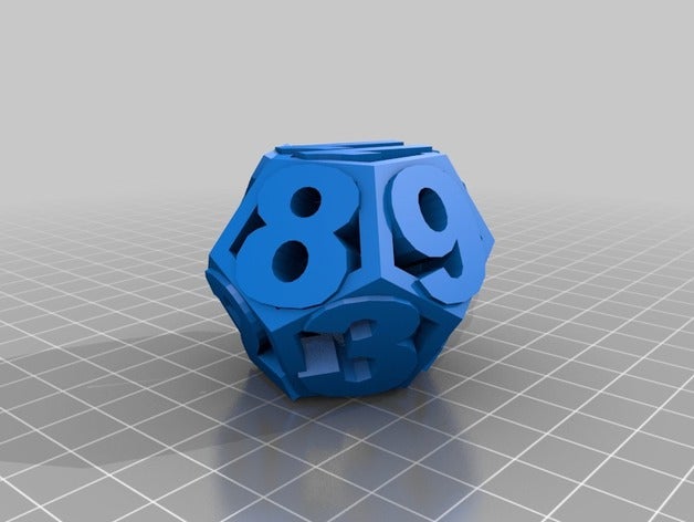 12 colindado muere los dados juego de 3D print model - Mito3D