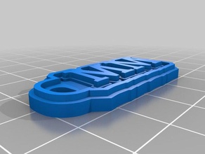 lab mm keychains customized 3d print model - Mito3D