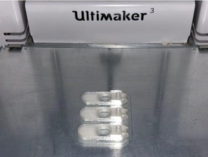 cover clip printcore um3 remixed 3d printer parts ultimaker 3 3d print model - Mito3D