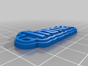 llavero inma' Schlüsselanhänger angepasst 3d print model - Mito3D