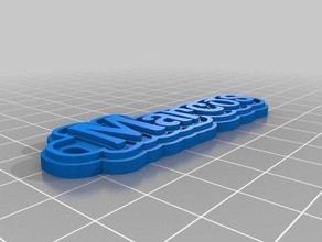 llavero marcos Schlüsselanhänger angepasst 3d print model - Mito3D