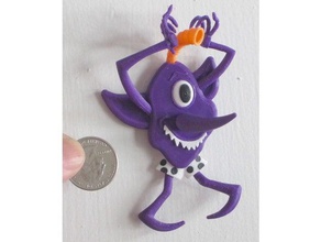 purple people eater creatures novelty songs oldies 3d print model - Mito3D