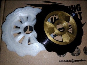 sprocket spinner mechanical toys coin fidget hand 3d print model - Mito3D