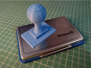 einfache Stempel Kunst anpassbare personalizable sello 3d print model - Mito3D