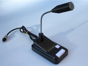ubitx desk microphone electronics amateur radio condenser electret ham hamradio qrp stand transceiver 3d print model - Mito3D