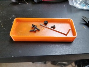 captured magnet screw tray tools magnetic 3d print model - Mito3D