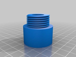 1 14 inch pipe -&gt us garden hose connector outdoor fittings 3d print model - Mito3D