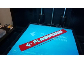 flashforge front plate 3d printer parts 3d print model - Mito3D