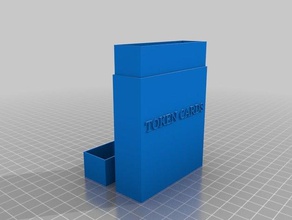 token card box games customized 3d print model - Mito3D