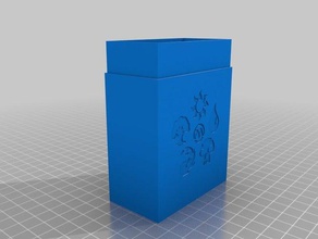 all color mtg deck box games customized 3d print model - Mito3D