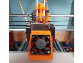 zonestar p802qr2 extruder cable cover 3d printer parts tidy cowl 3d print model - Mito3D