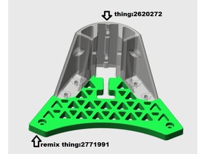 remix anycubic kossel lineare plus coperchio della camera di rinforzo 3d la stampante parti 240 mm 3d print model - Mito3D
