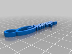 charger logo key ring automotive dodge 3d print model - Mito3D