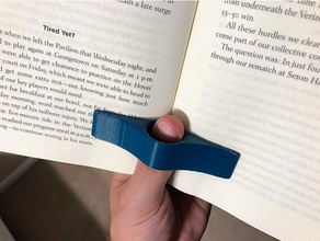 one hand book holder other reading thumb 3d print model - Mito3D