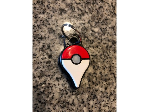 pokemon go plus keychain toy game accessories keyring mount 3D print model - Mito3D