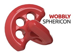 wobbly spericon mechanical toys sphericon 3d print model - Mito3D