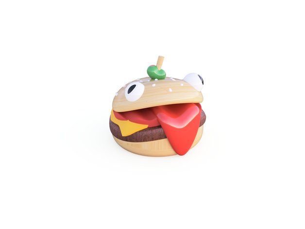 durr hambúrguer de vídeo jogos cheeseburger fortnite battle royal modelos hamburger 3D print model - Mito3D