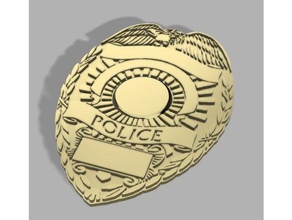 police badge other cop costume fbi id law enforcement movie prop security supernatural x-files 3d print model - Mito3D