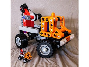 jumbo technic bricks 51 escala de la construcción los juguetes alto nivel detalle lego 3d print model - Mito3D