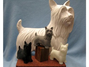 long haired terrier scans replicas 3d print model - Mito3D