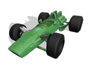 o lotus 49 f1 toy réplica veículos de carro a fórmula 1 corrida brinquedos 3d print model - Mito3D