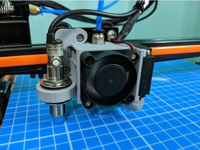 e12 shroud ezabl mount v2 3d printer parts fan th3d th3dstudios x-carriage 3d print model - Mito3D