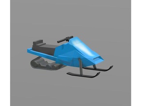 snowmobile h0 scale remix vehicles ho model train trains 3d print model - Mito3D