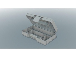 pin drill box diy hinged small parts storage 3d print model - Mito3D