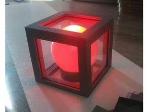 şeffaf kutu dekor ayarlanabilir dekorasyon fütüristik jigsaw ışık bulmaca 3d print model - Mito3D