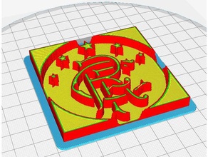 rangers fc logo sport all'aperto 3d print model - Mito3D