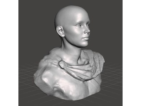 roman bust helmet stand props 3d print model - Mito3D