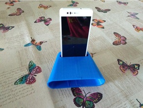 phone speaker splitted mobile amplifier gadget music smartphone support 3d print model - Mito3D