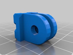 gopro doppio montare pezzo v2 la fotocamera personalizzato 3d print model - Mito3D