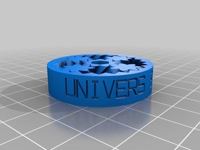 my customized emmets gear bearing withtext mechanical toys 3d print model - Mito3D