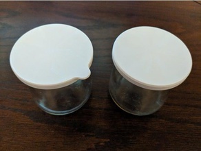 oui yogurt lids organization organize small parts storage upcycle 3d print model - Mito3D