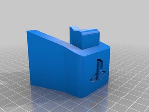 ps4 controlador de pie logotipo video juegos las rampas sony 3d print model - Mito3D