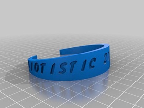 mon bracelet personnalisé bracelets 3d print model - Mito3D