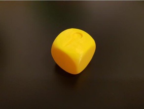dice one key 3d print model - Mito3D